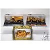 Image 1 : Two 1:64 scale Norscot diecast CAT toys including 775E off road truck and 988H wheel loader. Plus 1: