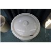 Image 2 : Ten gallon lidded Medalta crock . Note: This lot is not available for shipping. Local pickup only