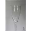 Image 2 : Four Waterford Sheila 7" high wine glass and a 24" high glass with unidentified signature maker's ma