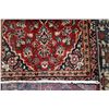 Image 2 : 100% handmade Iranian wool carpet "Kashan" with center medallion, red background and overall floral 