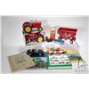 Image 1 : Selection of collectibles including two 1:16 scale Massey-Harris 44 Special tractors and a feed wago