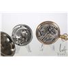 Image 3 : Two pocket watches including 15 jewel, Swiss made watch, unknown maker with white enamel dial, Roman