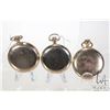 Image 2 : Three pocket watches including Waltham, grade P.S. Bartlett, model 1908, 17 jewel, size 16 pocket wa