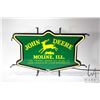 Image 2 : Vintage style John Deere neon advertizing sign, working at time of cataloguing, 17" high X 26 1/2" w