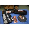 Image 1 : Four unused Harley Davidson travel items including two ground covers, collapsible duffel bag and roa