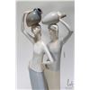 Image 2 : Lladro 1014, Two women carrying water jugs, 18 1/2" in height. Note: Due to the size, weight or frag