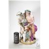 Image 1 : Antique Meissen hand painted figurine "Pan, Nymphe et Enfant" after a sculpture by Claude Michel Clo