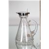 Image 2 : Antique crystal whisky noggin with London 1903 marked sterling silver top with engraved brand for th