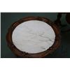 Image 2 : Semi contemporary Victorian style 26" diameter occasional table with marble top