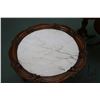 Image 2 : Semi contemporary Victorian style 26" diameter occasional table with marble top