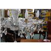 Image 2 : Waterford Crystal six branch chandelier with hanging lustres, approximately 20" from top to bottom o