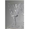 Image 2 : Eight signed 6 3/4" Waterford "Lismore" crystal wine glasses