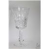 Image 2 : Eight signed 6" Waterford "Lismore" crystal wine glasses