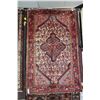 Image 1 : 100% handmade Iranian carpet "Hamdan" with center medallion, highlights of cream, taupe, pink etc. 6