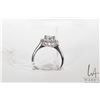 Image 2 : Sterling silver ring set with 1ct. center moissanite gemstone, size 5.75 include GRA certificate