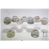 Image 2 : Nine student studio paperweights made by Alta Glass