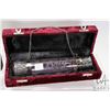 Image 2 : Cased etched amethyst glass document holder with plated silver in lined box plus a small Birmingham 