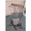 Image 1 : Metal bucket containing an assortment of traps . Note: This lot is not available for shipping. Local