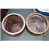 Image 2 : Two dragon themed glazed terracotta plant pots, each 17" in diameter