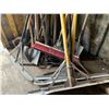 Image 2 : LARGE GROUP OF CONSTRUCTION TOOLS-SHOVELS, PRYBAR'S, LOOTS, RAKES, BROOMS ETC