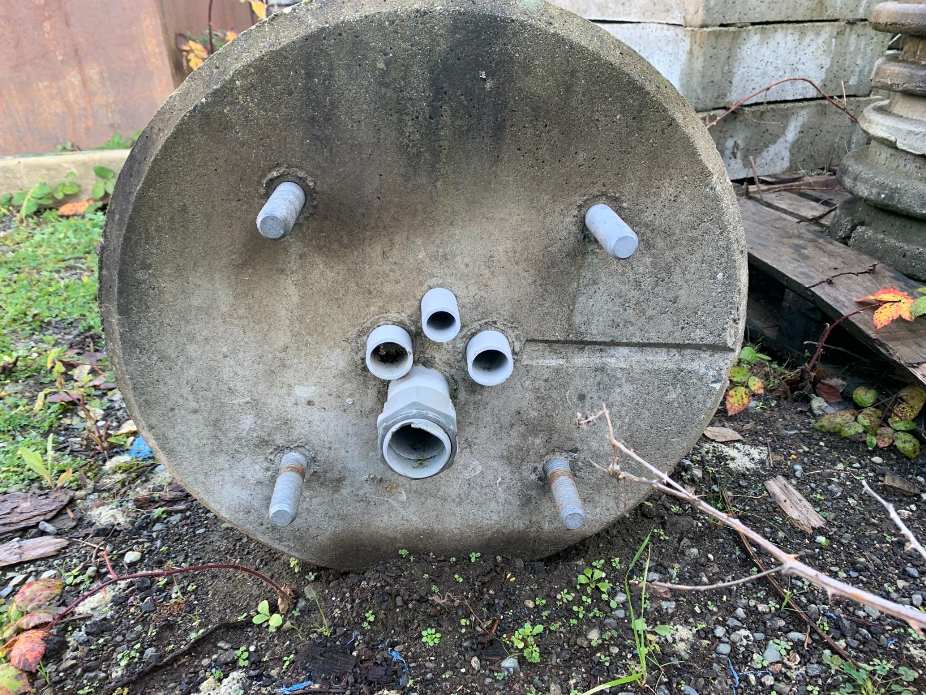 *H/T* LARGE GROUP OF IC RISERS, CONCRETE ELECTRICAL BOXES & CONCRETE ...