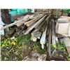 Image 1 : LARGE STACK OF ASSORTED LUMBER INCLUDING BEAMS & WEATHER TREATED POSTS