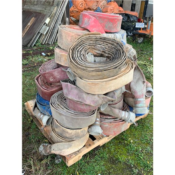 PALLET OF ASSORTED SIZE DISCHARGE HOSES