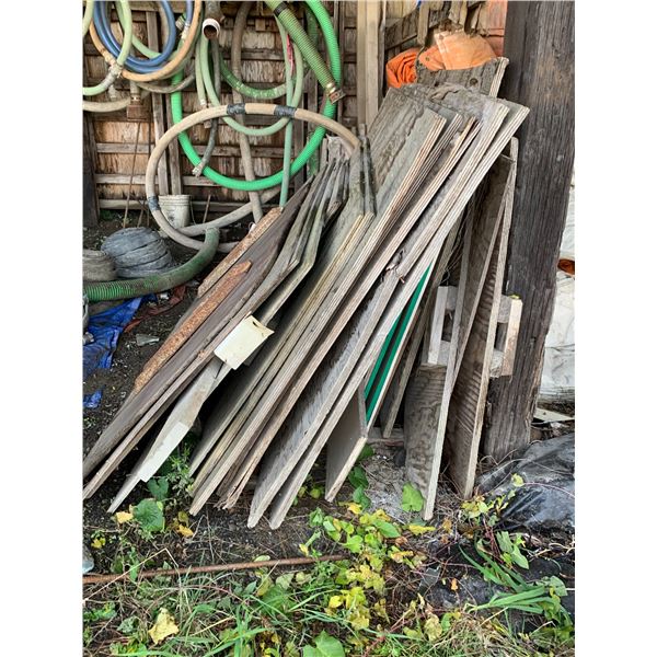 LOT OF ASSORTED PLYWOOD