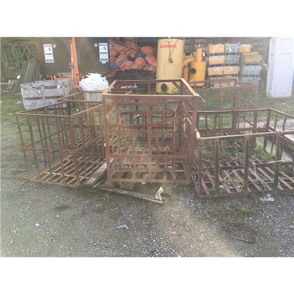 7 PCS OF STEEL PALLET CAGES