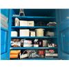 Image 2 : AUTO LIGHT SHOP CABINETS AND CONTENTS - 3 PCS. SET (WHITE & BLUE)