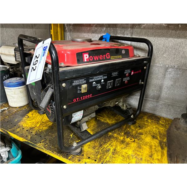 EPA POWER G MODEL GT-1200C GENERATOR