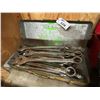 Image 1 : BOX OF LARGE GAUGE COMBINATION WRENCHES