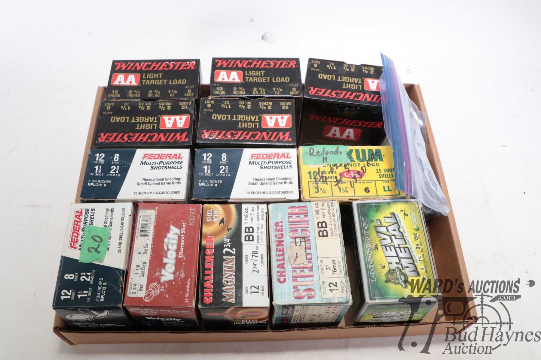 Count Boxes Five 25 count boxes WIN 12 GA 2 3/4