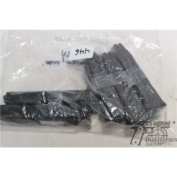 Five Walther 9mm MAGS