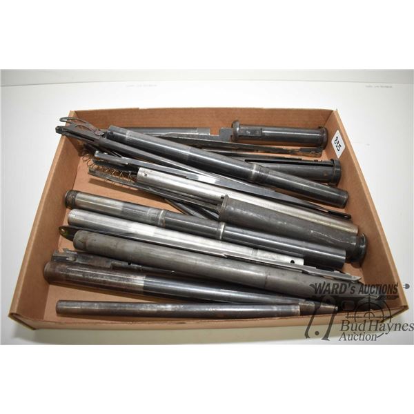 Tray lot of rifle ammo tubes