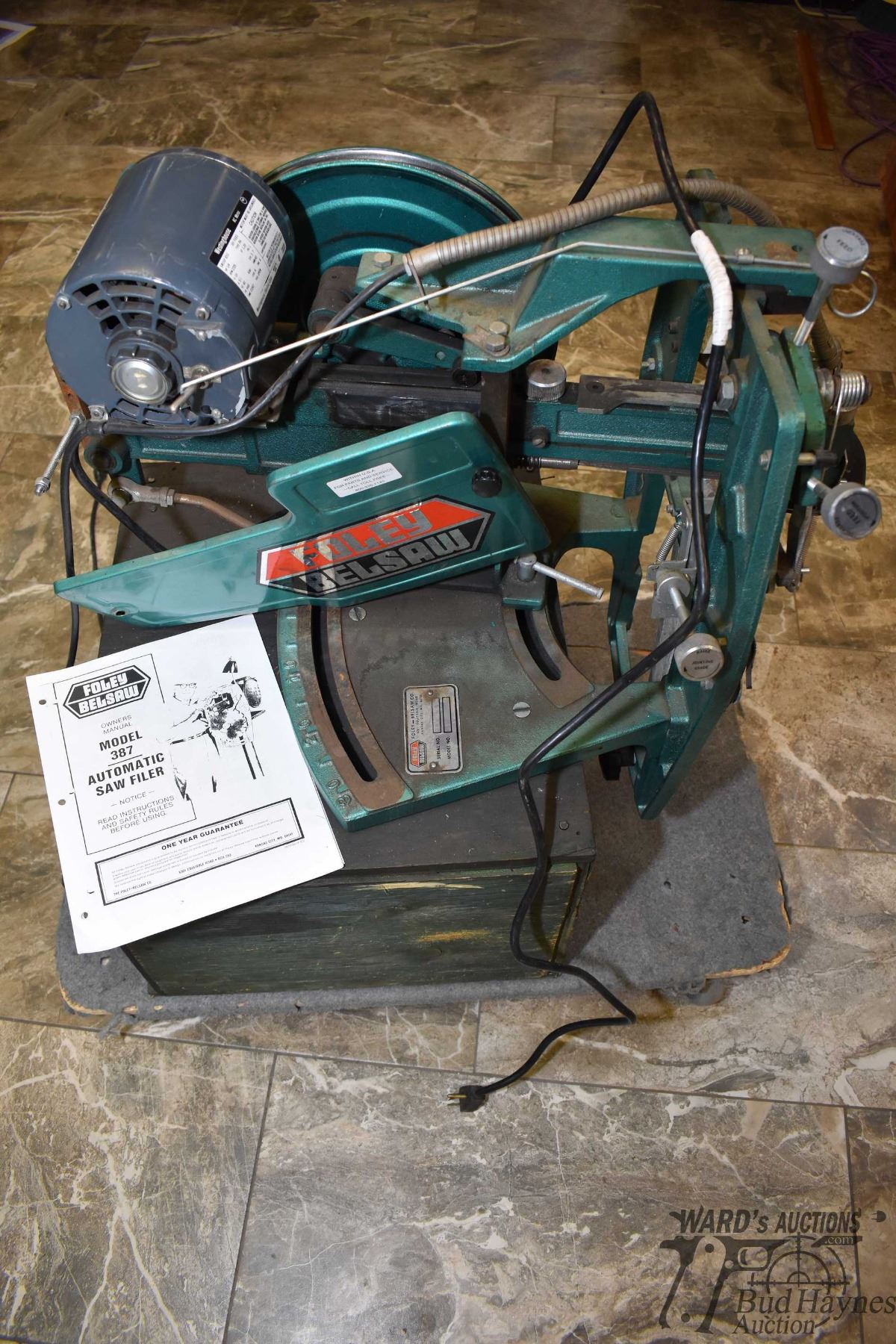 Foley Belsaw model #378 automatic saw filer. Working at time of ...