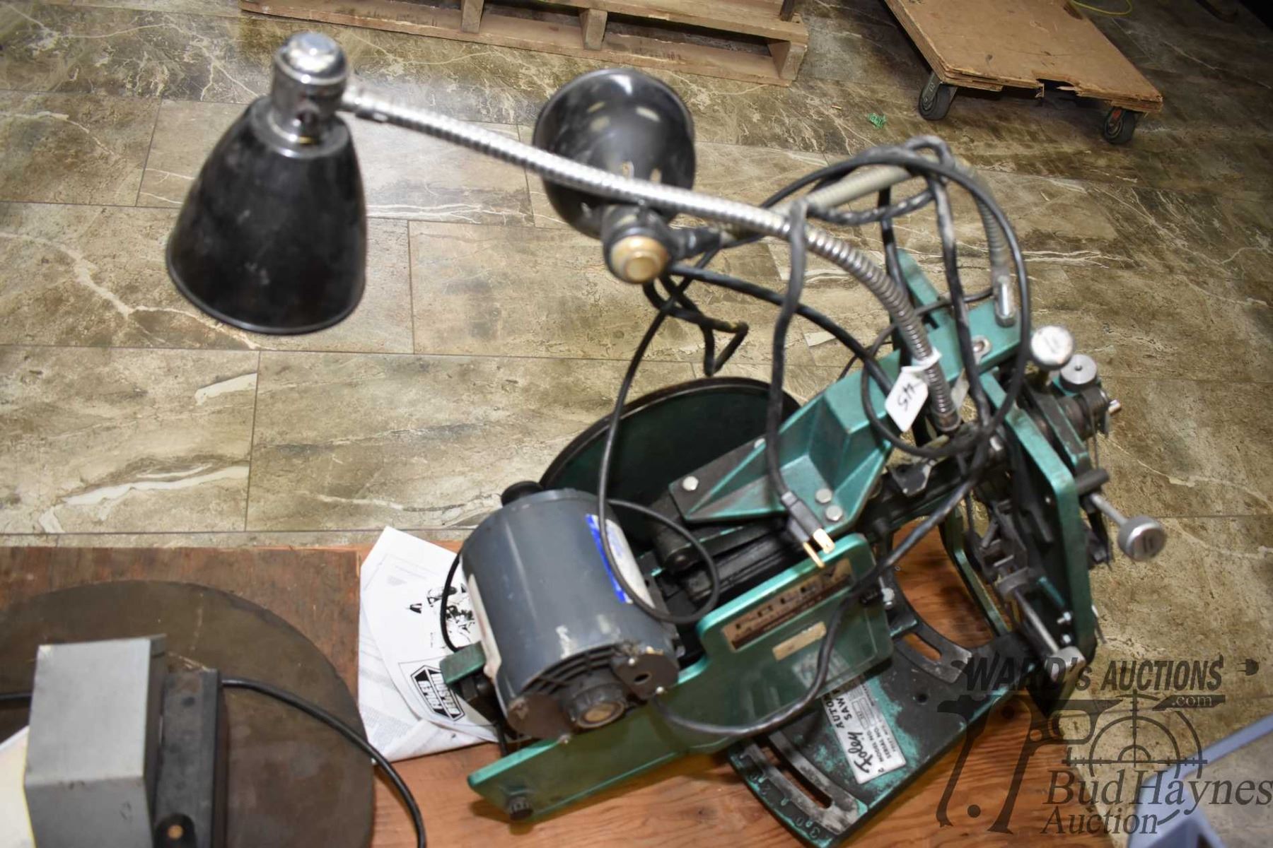 Foley Belsaw model #387 automatic saw filer. Working at time of ...