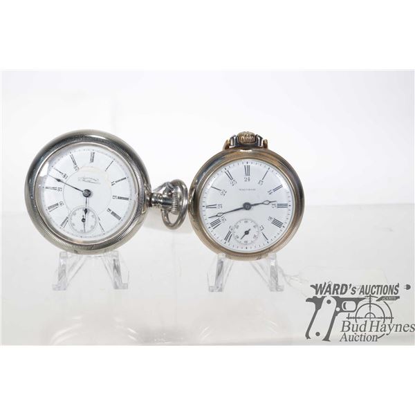 Two pocket watches including American Waltham, grade P.S. Bartlett, , model 1883, 17 jewel, serial n