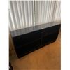 Image 2 : Black Wooden Book Shelf 60Lx12Dx28H