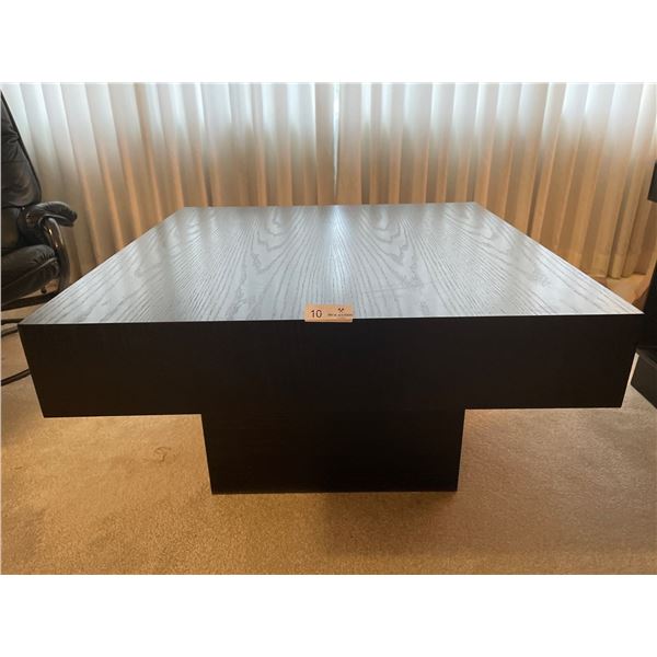 Black Wooden Coffee Table 34Lx34Dx19H