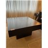 Image 2 : Black Wooden Coffee Table 34Lx34Dx19H