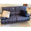 Image 1 : Multi Color Couch - Purple, Burgundy, Green & Blue - From Nordenlund Furniture With Matching Pillows