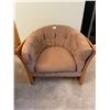 Image 1 : Tan Oak Arm Chair - Very Comfortable