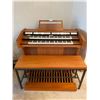 Image 1 : Mossel & Versteege Allegro Electric Oak Organ With Bench 48Lx35Dx48H