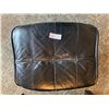 Image 3 : Black Leather Chair & Ottoman 35Lx36Dx30H