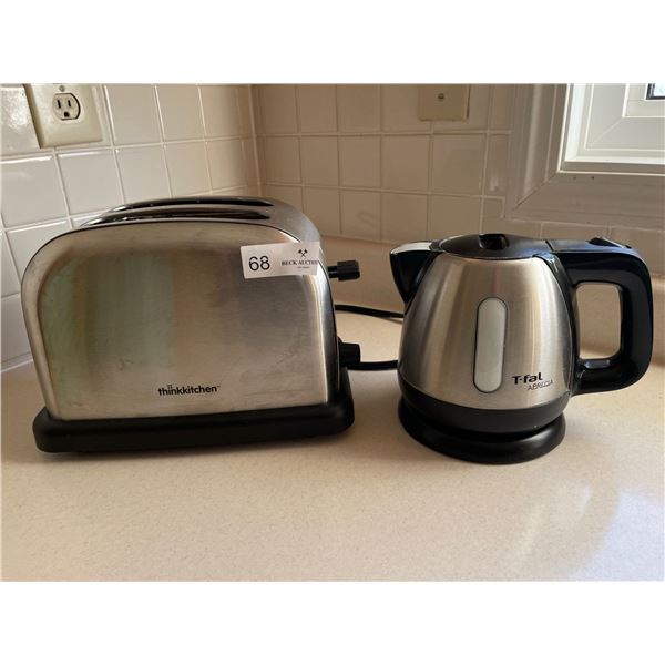 Thin Kitchen 2 Slice Toaster, Extra Wide & T-fal Kettle