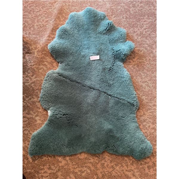 Australian Sheepskin Rug - Green In Color