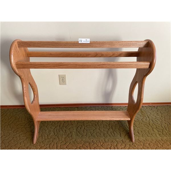 Oak Blanket Rack