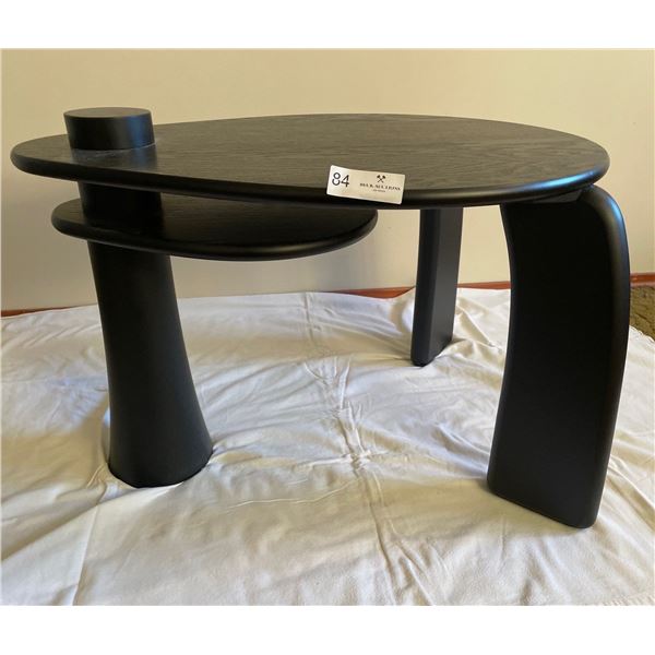Designer Ultra Modern Black Side Table 29Lx22Dx18H