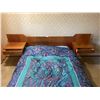Image 2 : Mid Century Modern Teak Double Bed With Bedding 